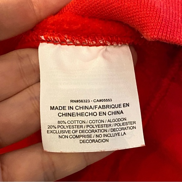 Nike Red Crewneck Sweatshirt Size Medium-Unisex - Picture 5 of 6